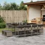 Set comedor de jardín con cojines 13 pzas ratán sintético gris de , Conjuntos de jardín - Ref: Foro24-3211340, Precio: 721,63...