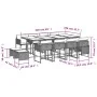 Set comedor de jardín con cojines 13 pzas ratán sintético gris de , Conjuntos de jardín - Ref: Foro24-3211340, Precio: 721,63...
