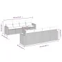 Set de sofás de jardín 9 pzas y cojines ratán sintético marrón by , Modular outdoor sofas - Ref: Foro24-3251090, Price: 589,7...