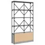 Estantería madera ingeniería y metal gris Sonoma 100x26x180 cm de , Librerías y estanterías - Ref: Foro24-845429, Precio: 109...