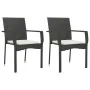 Set de comedor de jardín 9 pzas y cojines ratán sintético negro by , Garden sets - Ref: Foro24-3213495, Price: 674,25 €, Disc...