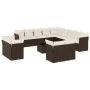 Set sofás de jardín 14 pzas con cojines ratán sintético marrón by , Garden sets - Ref: Foro24-3250402, Price: 997,25 €, Disco...