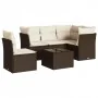 Set sofás de jardín 6 piezas y cojines ratán sintético marrón de , Conjuntos de jardín - Ref: Foro24-3217653, Precio: 402,45 ...