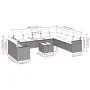 Set de sofás de jardín 11 pzas cojines ratán sintético marrón von , Gartensets - Ref: Foro24-3219173, Preis: 731,97 €, Rabatt: %