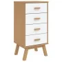 Mesita de noche OLDEN madera maciza de pino blanco y marrón von , Nachttische - Ref: Foro24-358587, Preis: 117,70 €, Rabatt: %