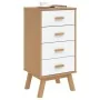 Mesita de noche OLDEN madera maciza de pino blanco y marrón von , Nachttische - Ref: Foro24-358587, Preis: 117,70 €, Rabatt: %