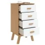 Mesita de noche OLDEN madera maciza de pino blanco y marrón von , Nachttische - Ref: Foro24-358587, Preis: 117,70 €, Rabatt: %