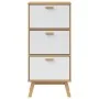 Zapatero OLDEN madera maciza pino blanco y marrón 55x35x120 cm by , Shoe racks and shoe organizers - Ref: Foro24-358620, Pric...