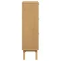 Zapatero OLDEN madera maciza pino blanco y marrón 55x35x120 cm by , Shoe racks and shoe organizers - Ref: Foro24-358620, Pric...