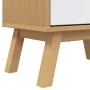 Zapatero OLDEN madera maciza pino blanco y marrón 55x35x120 cm by , Shoe racks and shoe organizers - Ref: Foro24-358620, Pric...