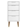 Mesita de noche MOLDE madera maciza de pino blanca 40x35x82 cm de , Cajoneras - Ref: Foro24-350502, Precio: 129,40 €, Descuen...
