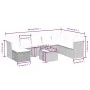 Set de sofás de jardín 9 pzas y cojines ratán sintético marrón by , Garden sets - Ref: Foro24-3263289, Price: 569,05 €, Disco...