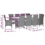 Set comedor de jardín 11 pzas con cojines ratán sintético beige by , Garden sets - Ref: Foro24-3277588, Price: 1,00 €, Discou...