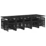 Set comedor de jardín con cojines 15 pzas ratán sintético negro by , Garden sets - Ref: Foro24-3210991, Price: 896,25 €, Disc...
