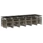 Set comedor de jardín 17 pzas y cojines ratán sintético gris by , Garden sets - Ref: Foro24-3211004, Price: 1,00 €, Discount: %