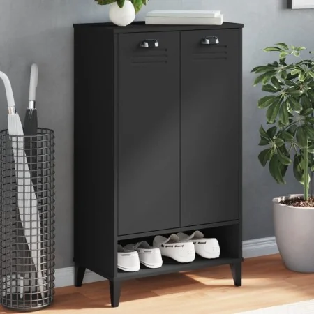 Mueble zapatero VIKEN madera de ingeniería negra by , Shoe racks and shoe organizers - Ref: Foro24-374924, Price: 144,81 €, D...