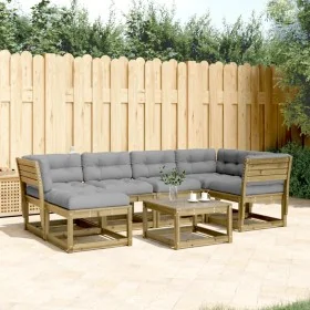 Juego de sofás jardín 6 pzas con cojines madera pino impregnada von , Gartensets - Ref: Foro24-3217044, Preis: 627,41 €, Raba...