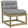 Juego de sofás jardín 6 pzas con cojines madera pino impregnada by , Garden sets - Ref: Foro24-3217044, Price: 627,41 €, Disc...