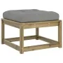 Juego de sofás jardín 6 pzas con cojines madera pino impregnada by , Garden sets - Ref: Foro24-3217044, Price: 627,41 €, Disc...