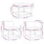 Juego de sofás jardín 6 pzas con cojines madera pino impregnada by , Garden sets - Ref: Foro24-3217044, Price: 627,41 €, Disc...