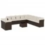 Set de sofás de jardín y cojines 12 pzas ratán sintético marrón by , Garden sets - Ref: Foro24-3249732, Price: 853,05 €, Disc...