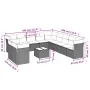 Set de sofás de jardín y cojines 12 pzas ratán sintético marrón by , Garden sets - Ref: Foro24-3249732, Price: 853,05 €, Disc...