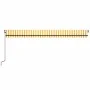 Toldo automático LED sensor de viento amarillo blanco 600x350cm von , Markisen - Ref: Foro24-3069253, Preis: 859,75 €, Rabatt: %