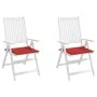Cojines de silla de jardín 2 uds tela Oxford rojo 40x40x3 cm de , Cojines para sillas y sofás - Ref: Foro24-314014, Precio: 2...