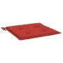 Cojines de silla de jardín 2 uds tela Oxford rojo 40x40x3 cm de , Cojines para sillas y sofás - Ref: Foro24-314014, Precio: 2...