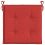 Cojines de silla de jardín 2 uds tela Oxford rojo 40x40x3 cm de , Cojines para sillas y sofás - Ref: Foro24-314014, Precio: 2...