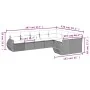 Set de sofás de jardín 9 pzas y cojines ratán sintético marrón by , Garden sets - Ref: Foro24-3254180, Price: 619,68 €, Disco...