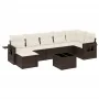 Set sofás de jardín 8 piezas y cojines ratán sintético marrón von , Gartensets - Ref: Foro24-3252830, Preis: 501,50 €, Rabatt: %