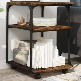 Soporte de impresora 3 niveles roble ahumado 43x48x64 cm von , Drucker unterstützt - Ref: Foro24-842278, Preis: 49,40 €, Raba...