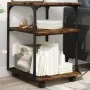 Soporte de impresora 3 niveles roble ahumado 43x48x64 cm von , Drucker unterstützt - Ref: Foro24-842278, Preis: 49,40 €, Raba...