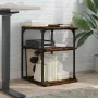 Soporte de impresora 3 niveles roble ahumado 43x48x64 cm von , Drucker unterstützt - Ref: Foro24-842278, Preis: 49,40 €, Raba...