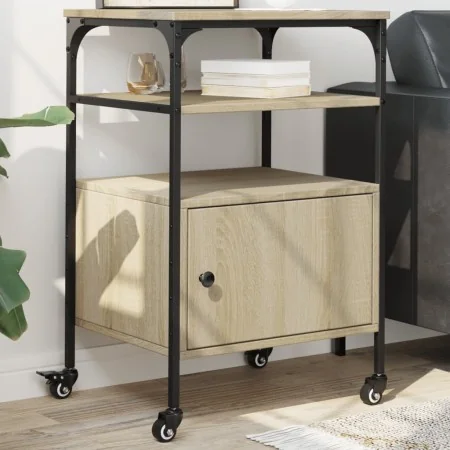 Soporte de impresora 3 niveles roble Sonoma 50x40x76 cm von , Drucker unterstützt - Ref: Foro24-842292, Preis: 77,43 €, Rabat...