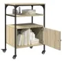 Soporte de impresora 3 niveles roble Sonoma 50x40x76 cm von , Drucker unterstützt - Ref: Foro24-842292, Preis: 77,43 €, Rabat...