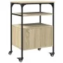 Soporte de impresora 3 niveles roble Sonoma 50x40x76 cm von , Drucker unterstützt - Ref: Foro24-842292, Preis: 77,43 €, Rabat...