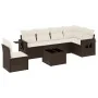 Juego de sofás de jardín 7 piezas con cojines ratán PE marrón von , Gartensets - Ref: Foro24-3252580, Preis: 478,20 €, Rabatt: %
