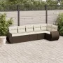 Set sofás de jardín 6 piezas y cojines ratán sintético marrón by , Garden sets - Ref: Foro24-3253730, Price: 425,75 €, Discou...