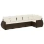 Set sofás de jardín 6 piezas y cojines ratán sintético marrón by , Garden sets - Ref: Foro24-3253730, Price: 425,75 €, Discou...