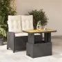 Set comedor de jardín 2 pzas con cojines ratán sintético negro von , Gartensets - Ref: Foro24-3277382, Preis: 290,80 €, Rabat...