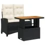 Set comedor de jardín 2 pzas con cojines ratán sintético negro von , Gartensets - Ref: Foro24-3277382, Preis: 290,80 €, Rabat...