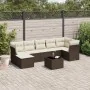 Set sofás de jardín 8 piezas y cojines ratán sintético marrón by , Garden sets - Ref: Foro24-3249822, Price: 490,92 €, Discou...