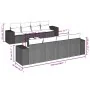 Set de sofás de jardín 9 pzas y cojines ratán sintético marrón by , Garden sets - Ref: Foro24-3254690, Price: 608,23 €, Disco...