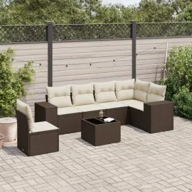 Juego de sofás de jardín 7 piezas con cojines ratán PE marrón von , Gartensets - Ref: Foro24-3254980, Preis: 480,21 €, Rabatt: %