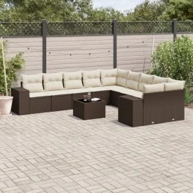 Set de sofás de jardín 11 pzas cojines ratán sintético marrón von , Gartensets - Ref: Foro24-3255460, Preis: 685,51 €, Rabatt: %