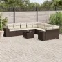 Set de sofás de jardín 11 pzas cojines ratán sintético marrón by , Garden sets - Ref: Foro24-3255460, Price: 685,51 €, Discou...