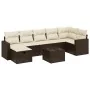 Set sofás de jardín 8 piezas y cojines ratán sintético marrón by , Garden sets - Ref: Foro24-3263519, Price: 507,75 €, Discou...