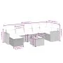 Set sofás de jardín 8 piezas y cojines ratán sintético marrón by , Garden sets - Ref: Foro24-3263519, Price: 507,75 €, Discou...